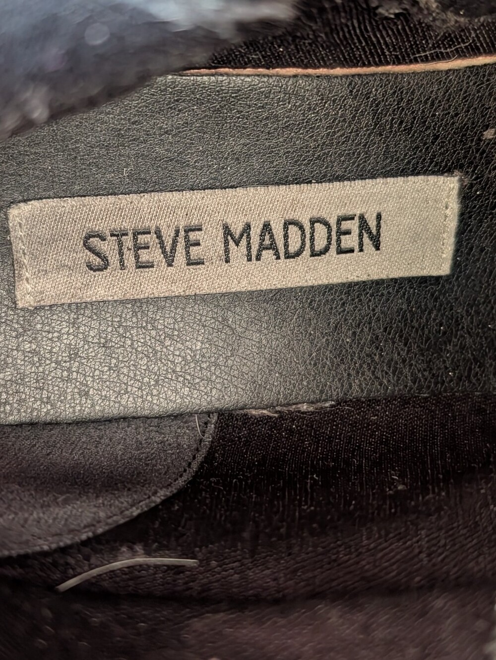 Steve Madden Women’s Black Combat Boots Lace Up Side Zip Ankle Biker Boots - Picture 5 of 7